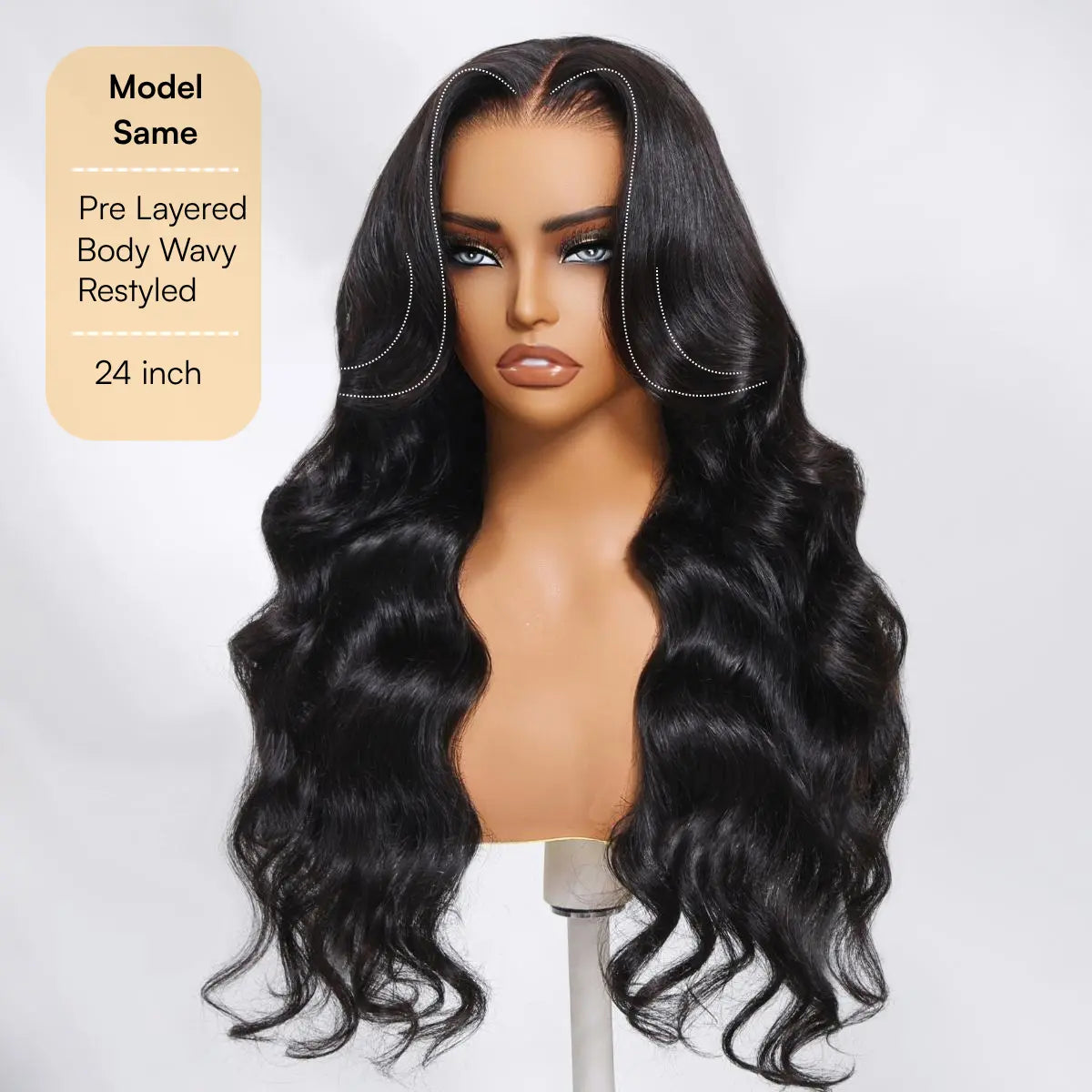 No Skills Needed – Pre-Plucked 13x6 HD Lace Wig, Easy Install, 180% Full Density