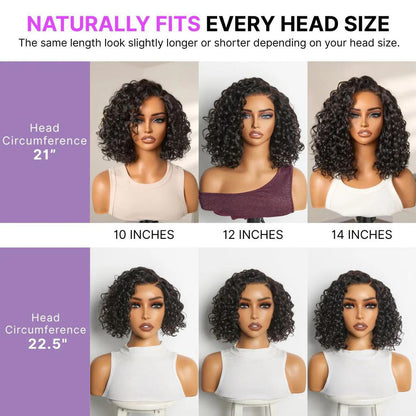 🔥Final Hours—Up to 88% Off🔥Ready-to-Wear Glueless Curly Bob Wig