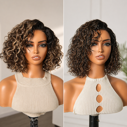 🔥Final Hours—Up to 88% Off🔥Ready-to-Wear Glueless Curly Bob Wig