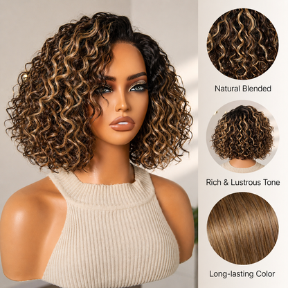 🔥Final Hours—Up to 88% Off🔥Ready-to-Wear Glueless Curly Bob Wig