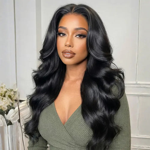 No Skills Needed – Pre-Plucked 13x6 HD Lace Wig, Easy Install, 180% Full Density